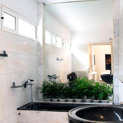 Draw yourself a lovely bath at the end of a busy day and sink into the hot water