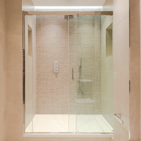 Luxurious rainfall shower