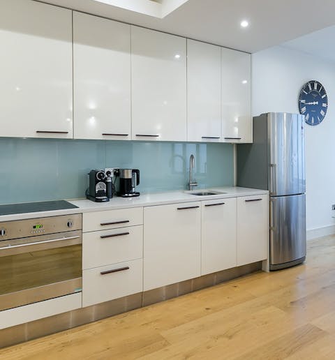 A well-equipped kitchen