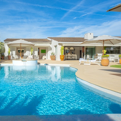 Enjoy a refreshing swim in the private pool