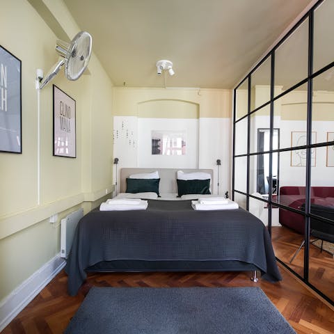 Sink into the cosy bed after a day of sightseeing