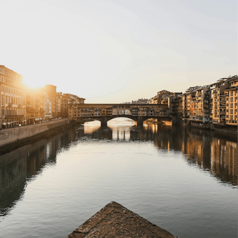 Immerse yourself in the beauty of Florence from Ponte Vecchio
