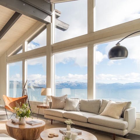 Bathe in the natural light in a super chic lounge