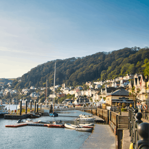 Walk just a couple of minutes to the idyllic harbour