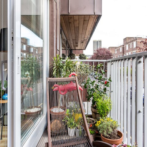 charming balcony space
