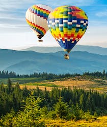 Float above Snowmass and Roaring Valley Fork on a Hot Air Balloon Ride