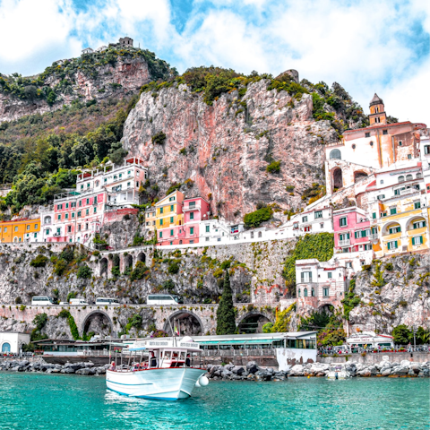Stay on the Amalfi Coast in the pretty town of Praiano