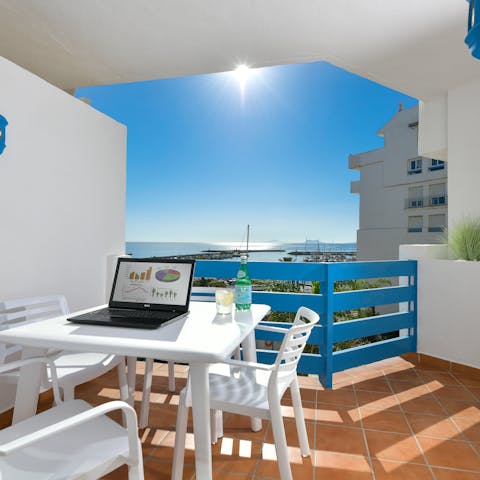 Start the day with a traditional Spanish breakfast on the balcony