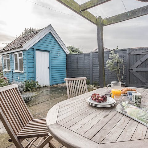 Step outside and find quiet space to relax in the garden