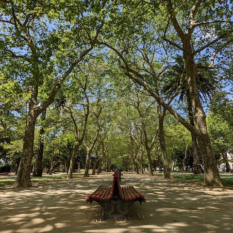 Enjoy a tranquil stroll through Quinta do Covelo nearby
