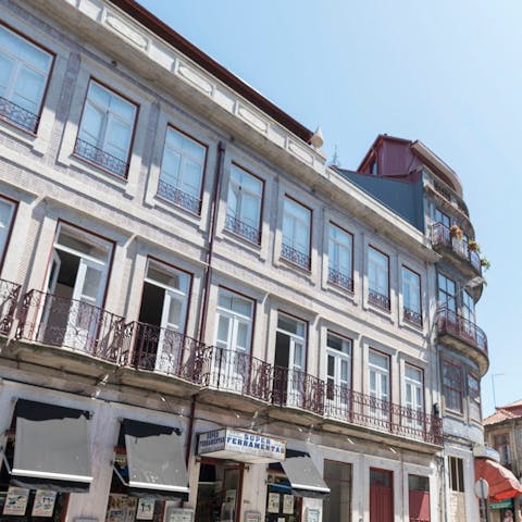 Check in at this charming period building
