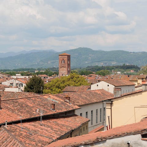 Guests loved this apartment's convenient location in the heart of Lucca's Old Town.