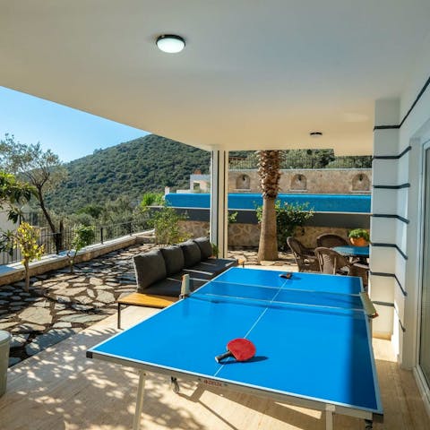 Get competitive over a game of ping pong