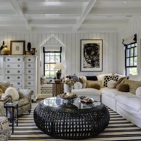 Make yourself at home in one of the three characterful living areas