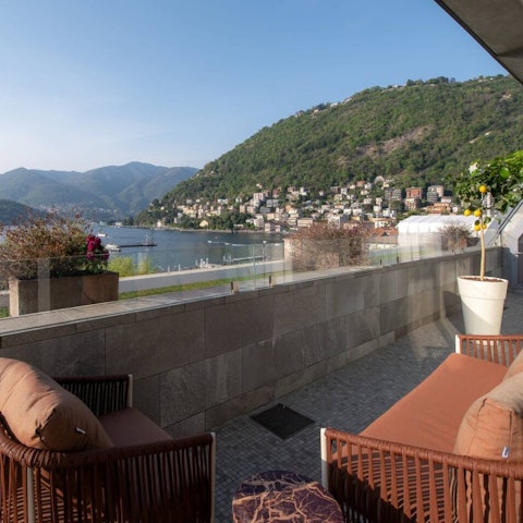 Toast the day from the sun-soaked balcony