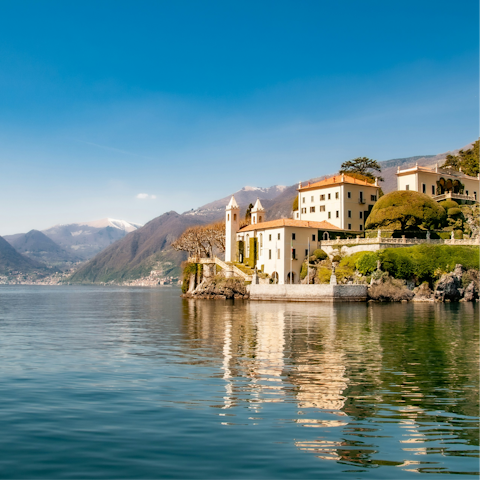 Hop on a boat and explore beautiful Lake Como