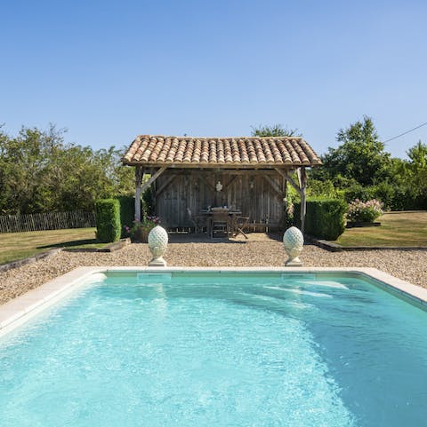 Cool down with a dip in the pool