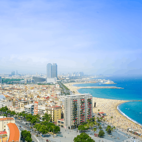 Visit the charm of Barcelona, just forty minutes away