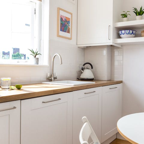 The modern-country-style kitchen