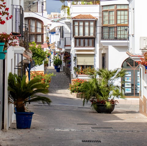 Visit Estepona, only 5 km away, to experience some traditional Spanish culture