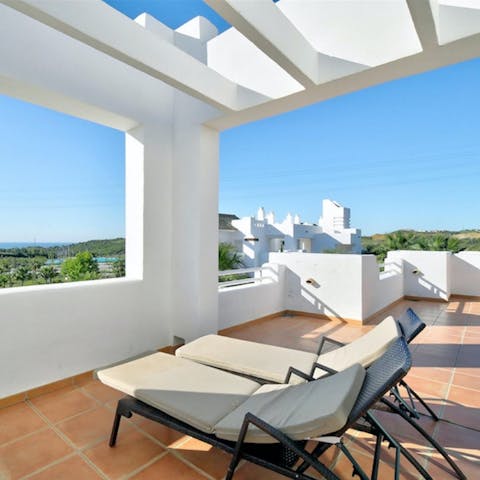 Soak up the Spanish sun from the privacy of the rooftop terrace