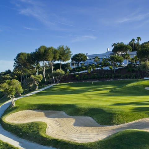Play a spot of golf with a range of courses nearby, including Estepona Golf only 1 km away