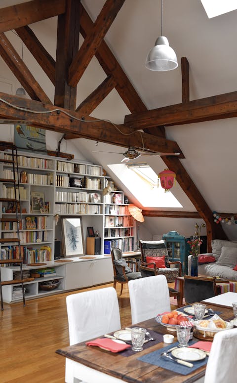 The four metre high ceilings