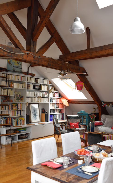 The four metre high ceilings
