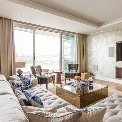 Make yourself at home in the contemporary living space