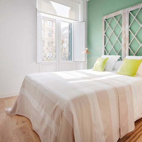 Step out onto your balcony with a morning coffee