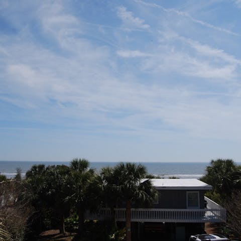 Gaze for days at the endless horizon views from your balcony