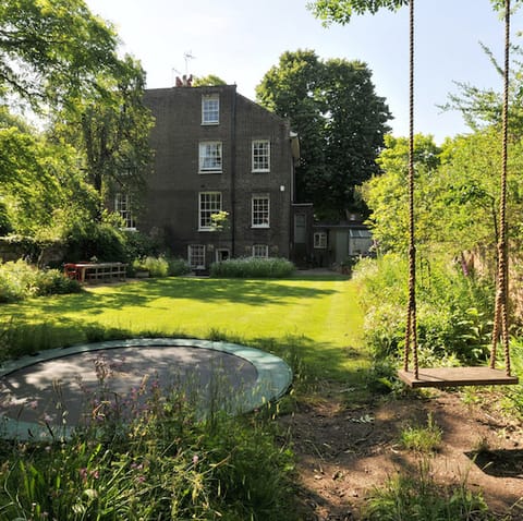 The huge garden space
