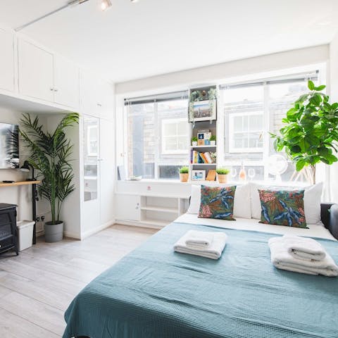 Relax in a home with dashes of colour