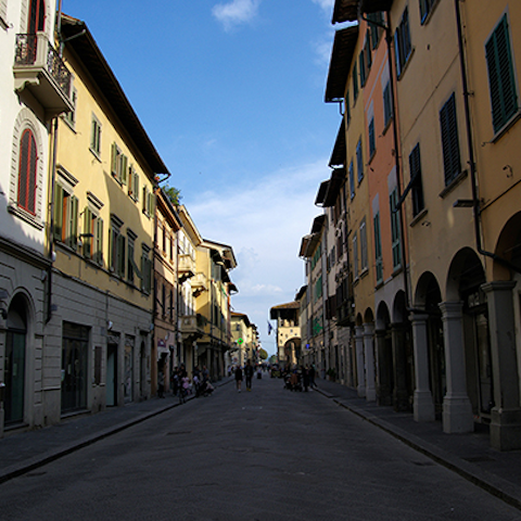 Explore charming San Giovanni Valdarno, a fourteen-minute drive away
