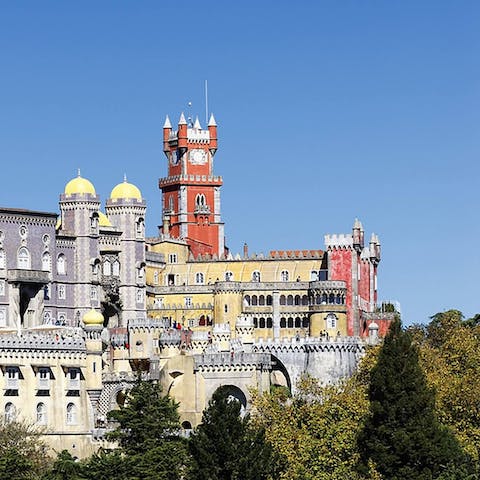 Explore the majestic town of Sintra – just a short drive away