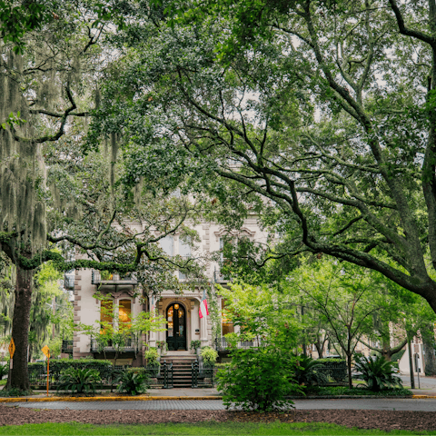 Meander through the historic streets of downtown Savannah