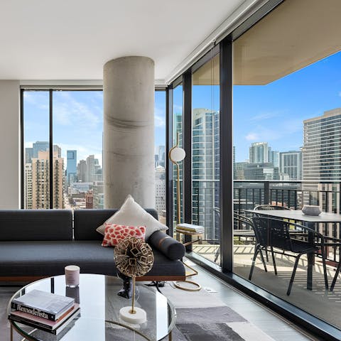 Pad out onto the balcony with your morning coffee