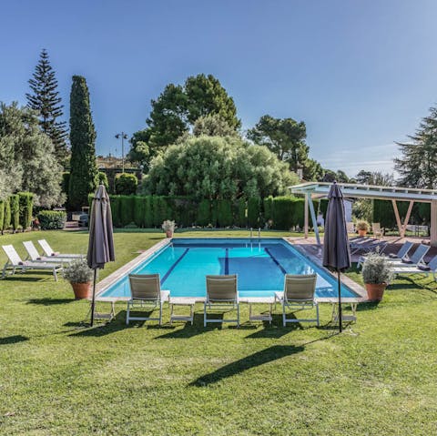 Take a dip in the refreshing pool