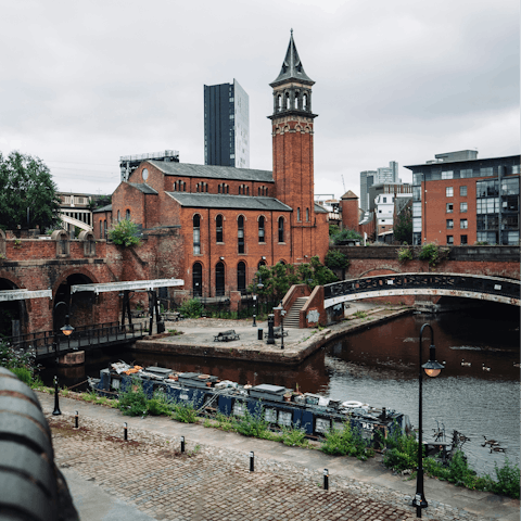Explore the waterfront bars and green spaces of Castlefield