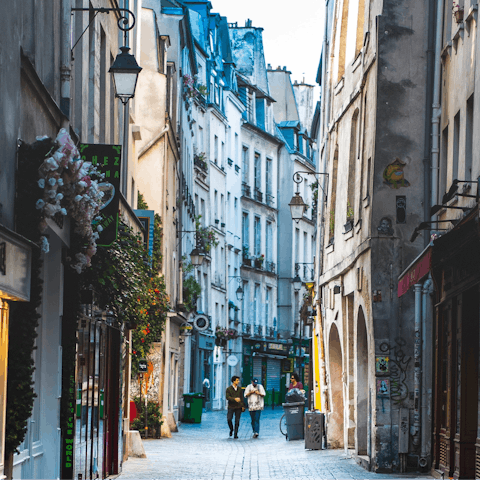 Shop for everything from bread to designer fashion in the Marais