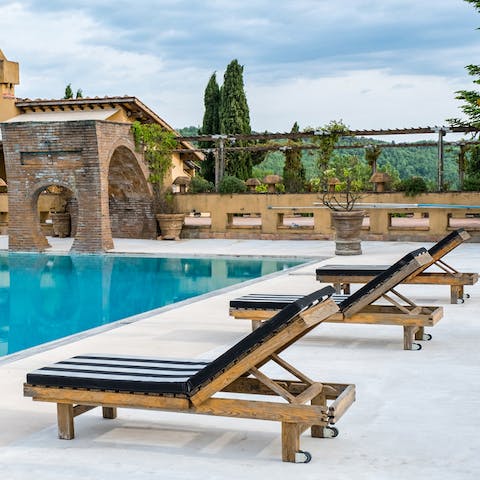 Soak in that vitamin D by the pool