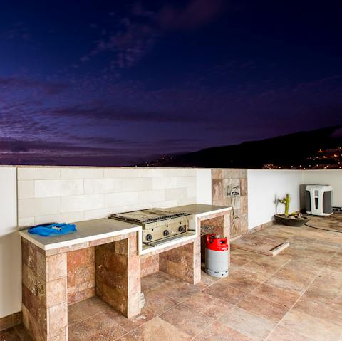Grill up some lunch or a late-night snack on the barbecue by the pool