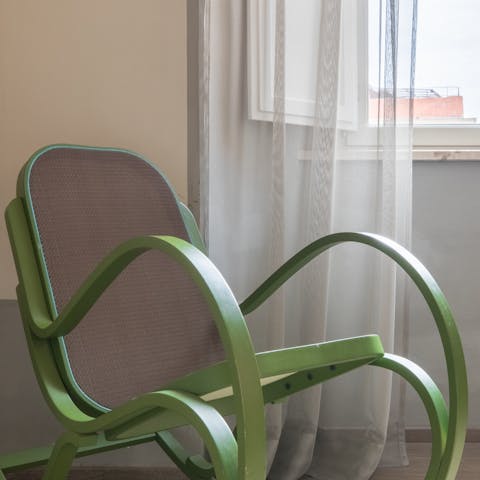 Settle into the rocking chair with a great book