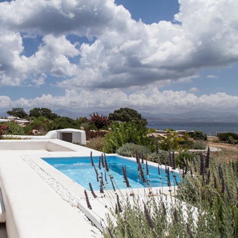 Cool off from the Mediterranean sunshine with a dip in the pool 