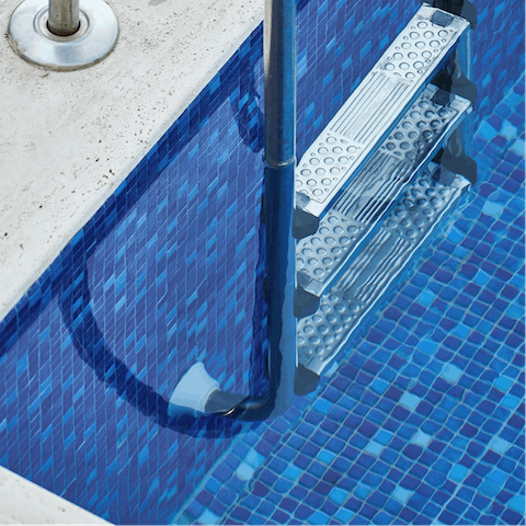 Plunge into your private pool after a long hike