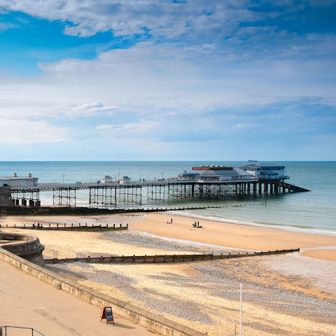 Take an eighteen-minute drive to the Victorian seaside town of Cromer