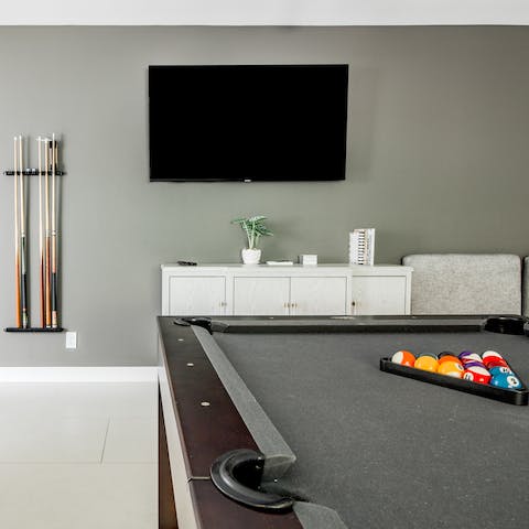 Unleash your competitive side in the games room