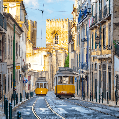 Sample some local cuisine as you explore the streets of Lisbon