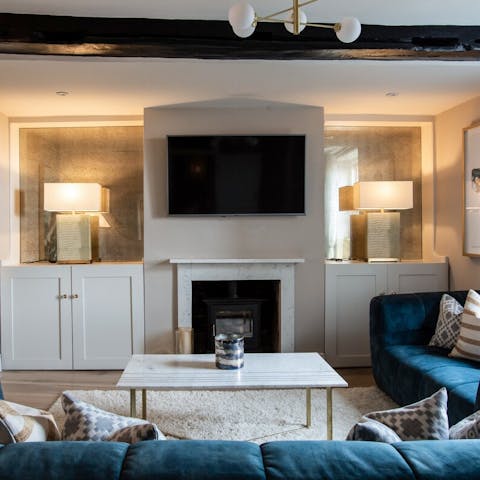 Get comfortable in the cosy living room