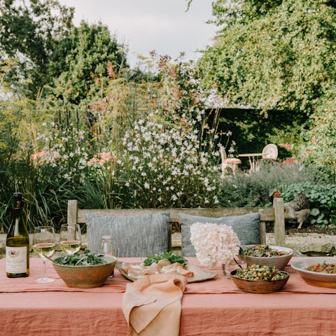 Let the manor chef create a picnic for you to enjoy in the stunning cottage gardens